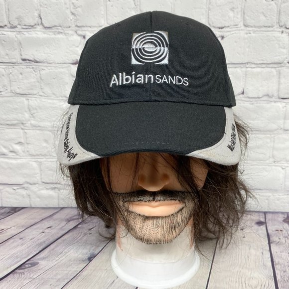 Other - Oilfield Hat Cap Strap Back Black Gray Albian Sands Fort McMurray Alberta Oil